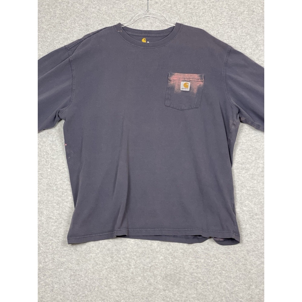Carhartt Custom Bleached Long Sleeve T-Shirt Tie Dye Reworked Grunge Mens XL - Picture 16 of 16